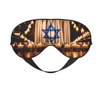 Israeli Flag Print Sleep Mask Silk-Like Eye Mask Sleeping Eye Mask for Women Men for Travel Sleep Relaxation