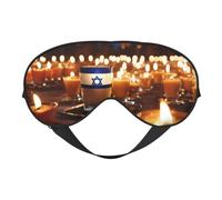 Israeli Flag Print Sleep Mask Silk-Like Eye Mask Sleeping Eye Mask for Women Men for Travel Sleep Relaxation