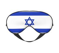 Israeli Flag Print Sleeping Eye Cover Eyeshade for Men Women Plane Travel Nap Night Sleeping