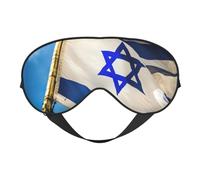 Israeli Flag Print Sleeping Eye Cover Eyeshade for Men Women Plane Travel Nap Night Sleeping