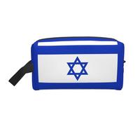 Israeli Flag Print Travel Grooming Storage Bag, Reusable Makeup Storage Organizer, Bathroom Supplies