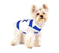Israeli flag print Tshirts for Small Dogs Dog's Fashion Shirt Breathable Sleeveless Shirts for Small Dogs