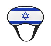 Israeli Flag Print Unisex Blackout Sleep Mask Comfortable Eye Mask for Travel Meditation Sleep Travel