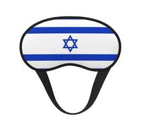 Israeli Flag Sleep Mask Soft Eye MaskBlindfold Eyeshade Smooth Comfortable Eye Cover with