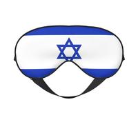 Israeli Flag Super Soft and Comfortable Eyeshade with Adjustable Strap Zero Eye Pressure Eye Cover