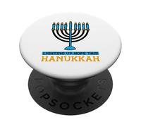 Isreal Jew Jewish Chanukah Candle Hanukkah PopSockets Adhesive PopGrip