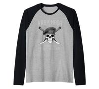 Isreali Martial Arts Krav MAGA Combat Raglan Baseball Tee