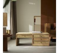 Issa - Rectangular coffee table in solid reclaimed teak Natural