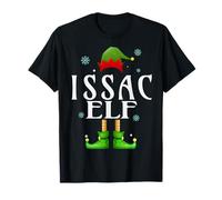 ISSAC Elf Xmas Funny Men's Family Matching Christmas ISSAC T-Shirt
