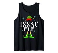 ISSAC Elf Xmas Funny Men's Family Matching Christmas ISSAC Tank Top
