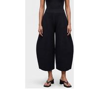 ISSEY MIYAKE Cropped Wide-Leg Technical Jersey Trousers - Size: 2 - female