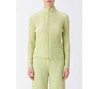 ISSEY MIYAKE High-Neck Crinkled Crêpe Zip-Up Cardigan - Size: 2 - female
