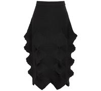 Issey Miyake Sculpted Knit Midi Dress - Black - 2