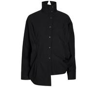 Issey Miyake Twisted Draped Cotton-blend Shirt - Black - 2