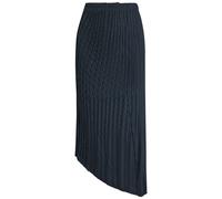 Issey Miyake Unfurling Pleats Woven Midi Skirt - Navy - 2