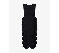 Issey Miyake Womens Issey Miyake Linkage Knitted Midi Dress Black 2