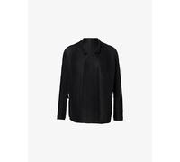 Issey Miyake Womens Issey Miyake Wooly Pleats Knit Cardigan Black 2