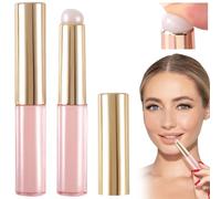 Isslly 2 PCS Silicone Lip Brush, Silicone Angled makeup applicator, Lip Brush for Lipstick, Nail Art, Concealer for Women - Pink