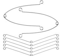 Isslly 7Pcs Spring Clips for Recessed Light Fixtures, Metal Torsion Spring Clips, Spring Clip Replacements for Bathroom Fan, Ceiling Exhaust Fan, Shower Recessed Lighting Trim -Silver