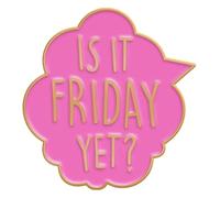 Ist Es Freitag Noch Enamel Pin Sarcastic 80s Baby Brooch Lapel Badge, Klein, Non-precious metal