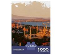 Istanbul 1000 Piece Jigsaw Puzzle, Historic Square Architecture, Screen-Free Fun, Matte Printed Jigsaw, for Travel Lovers, 38x26cm/1000pcs