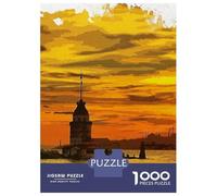 Istanbul 1000 Piece Jigsaw Puzzle, Landmark Urban View, 1000 Pieces for Adults, for Adults, Relaxing Challenge, 52x38cm/1000pcs