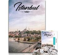 Istanbul 1000 Piece Jigsaw Puzzles for Adults Gifts,Help The Brain Exercise Addictive Toys to Cultivate Patience Great Gift 38x26cm