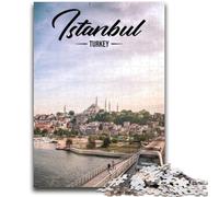Istanbul 1000 Piece Jigsaw Puzzles for Teenagers Gifts, Educational Stress Relief Toy for Is Ideal As A Gift for The Whole Family 1000pcs(26x38cm)