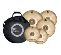 Istanbul Agop XIST Brilliant Cymbal Set with Free 18 Crash + Bag - Nearly New