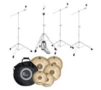 Istanbul Agop XIST Power Cymbal Set With Free 18 Crash & Bag & Gibraltar 4000 Lightweight Stands