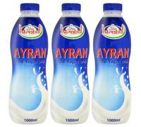 ISTANBUL Ayran Natural Yoghurt Drink Ayran Turkish Traditional Drink Ayran 1000 millimeter x 3 Bottles