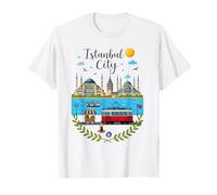 Istanbul City Turkey Skyline Sunset Turkish Culture Souvenir T-Shirt