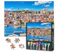 Istanbul Cityscape Art 1000 Piece Jigsaw Puzzles for Adults, Family Challenging Puzzle GameTurkey Skyline, Birthday Party Gift for Men Women Home Decor (27.5"x19.7")