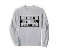Istanbul Coordinates Turkey Vacation Travel Türkiye Istanbul Sweatshirt