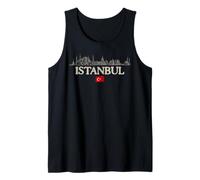 Istanbul Historic Sites Turkey Flag Tank Top