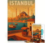 Istanbul Jigsaw for Teenagers1000 Pieces DownTime Game Firm Edge Real Challenge Festive Gift (38x26cm)