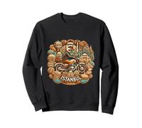 Istanbul Motorcycle Travel Turkish Landmark Adventure Rider Sweatshirt