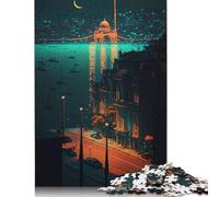 Istanbul Pixel Art Jigsaw Puzzles Puzzle for Adults Kids. 1000 Piece Whimsical Challenge Toy Educational Games Home Decoration for Adults& Kids Age 14 Years Up 1000pcs (38x26cm)
