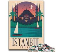 Istanbul Puzzles 1000 Pieces for Teenagers, Suitable for Ages 14 And Up Family Fun It Is Ideal As A Gift for The Whole Family 1000pcs(26x38cm)