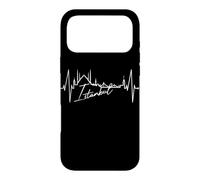 Istanbul Skyline Heartbeat Turkey Blue Mosque Love Istanbul Case for iPhone 17 Pro Max