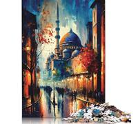 Istanbul Streets 1000 Piece Wooden Jigsaw Puzzles for Adults & Children Stress Reliever 1000pcs (75x50cm)