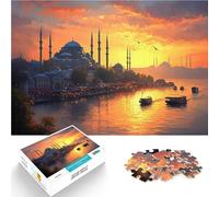 Istanbul Sunset1000 Piece Jigsaws for Adults Help the brain exercise addictive toys to cultivate patience unique challenge game 38x26cm
