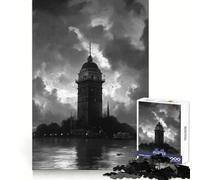 Istanbul Tower at Dusk Jigsaw 1000 Pieces for Teenagers Brain Exercise Clean Connection Real Challenge Unique Gift (50x75cm)