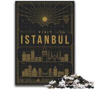 Istanbul Turkey 1000 Piece Jigsaw Puzzle for Adults And Teenagers, Educational Stress Relief Toy for Is Ideal As A Gift for The Whole Family 1000pcs(50x75cm)