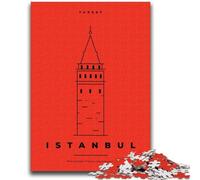 Istanbul Turkey 1000 Piece Jigsaw Puzzles for Teenagers Gifts, Family Game Stress Reliever Difficult Challenge Great Gifts And Toys 1000pcs(50x75cm)