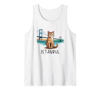 Istanbul Turkey Cat Sketch/Istanbul Tank Top