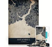 Istanbul Turkey for Adults 1000 Piece Jigsaw Puzzle Brain Exercise Tension Relief Real Challenge Classic Xmas Gift (38x52cm)