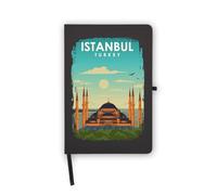 Istanbul Turkey Hagia Sophia Notebook, Blank Pages, Faux Leather Cover, Planner, Journal, Workbook