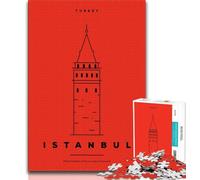 Istanbul Turkey Jigsaw Puzzles 1000 Pieces for Adults Teens,Help The Brain Exercise Addictive Toys to Cultivate Patience Great Gift 50x75cm