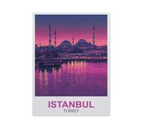 Istanbul Turkey,Jigsaw Puzzles for Adults 1000 Piece, Classic Puzzle Teens Boys Girls Puzzles Sturdy Tight Fitting Pieces,Letters On Back for Ideal Challenging And Gift(75x50cm)-FB11